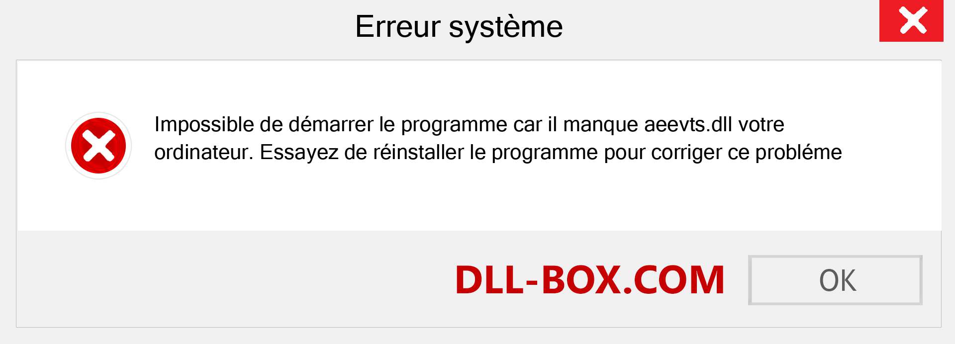 Le fichier aeevts.dll est manquant ?. Télécharger pour Windows 7, 8, 10 - Correction de l'erreur manquante aeevts dll sur Windows, photos, images